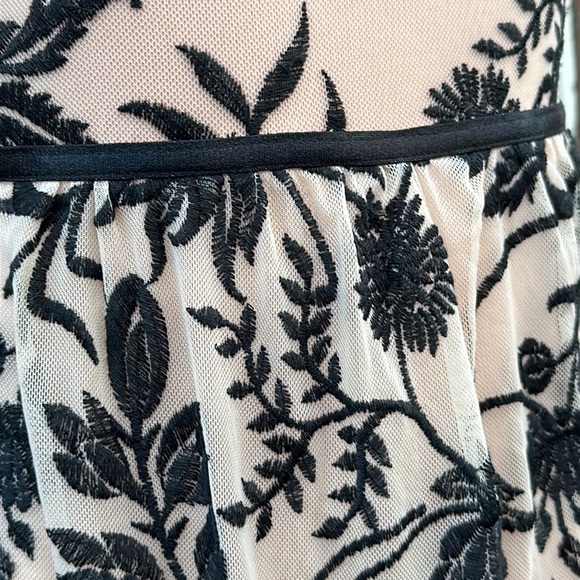 Somedays Lovin Black Tan Embroidered Maxi Dress Plunge Neckline - Picture 6 of 16
